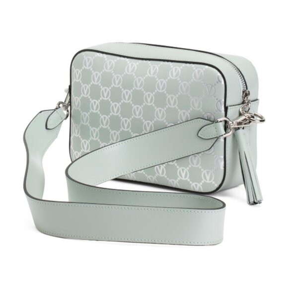 VALENTINO BY MARIO VALENTINO Made In Italy Leather Babette Monogram Crossbody - Picture 3 of 3